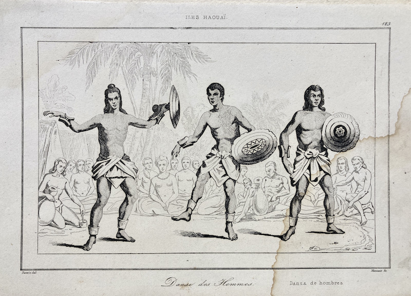 Danzas Tribales, 123 - Iles Haouai / Hawai / Hawaii, Danse des Hommes / Danza de Hombres - (Danza / Baile)