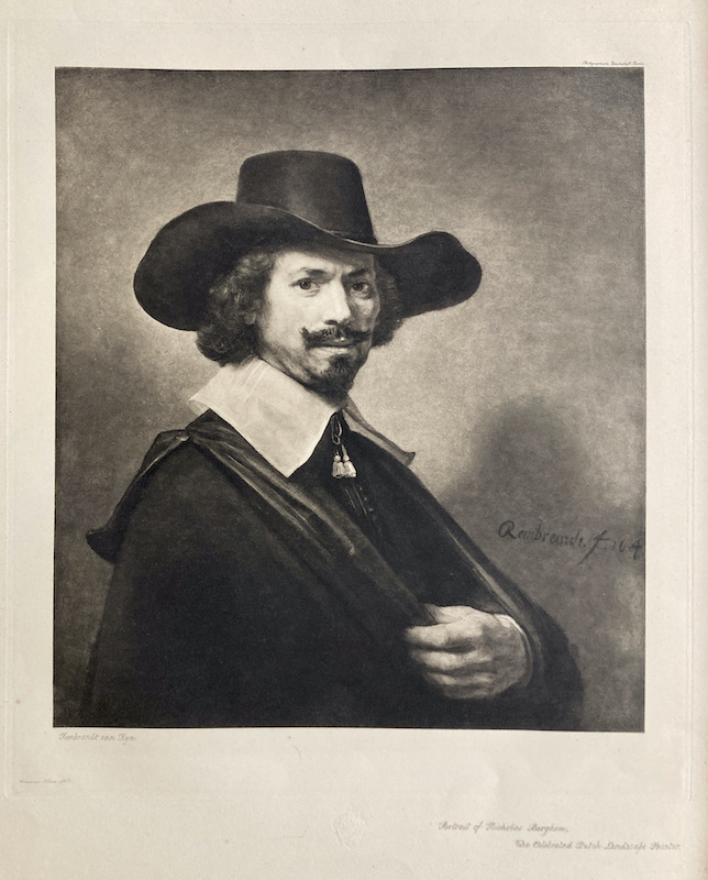 Portrait of Nicholas Berghem, Rembrandt van Rijn (1647)