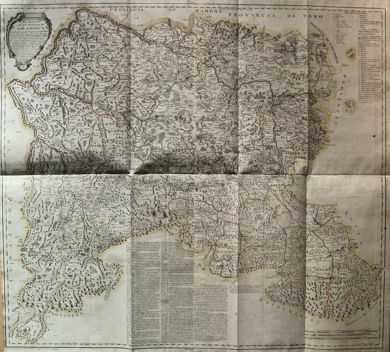 Mapa Geografico de la Provincia de Salamanca