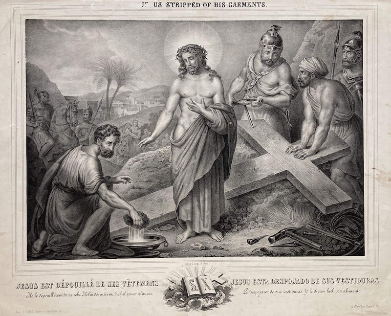 Chemin de Croix - Jesus est Depouille de ses Vêtements / Jesus despojado de sus Ropas (Via Crucis)