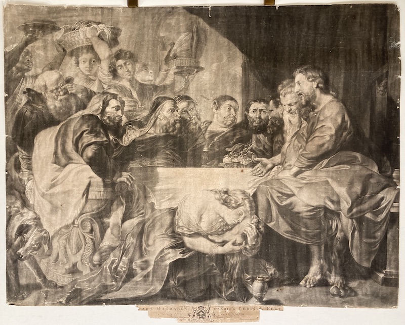 Mary Magdalene Washing Christ 's Feet / Maria Magdalena lavando los Pies de Cristo