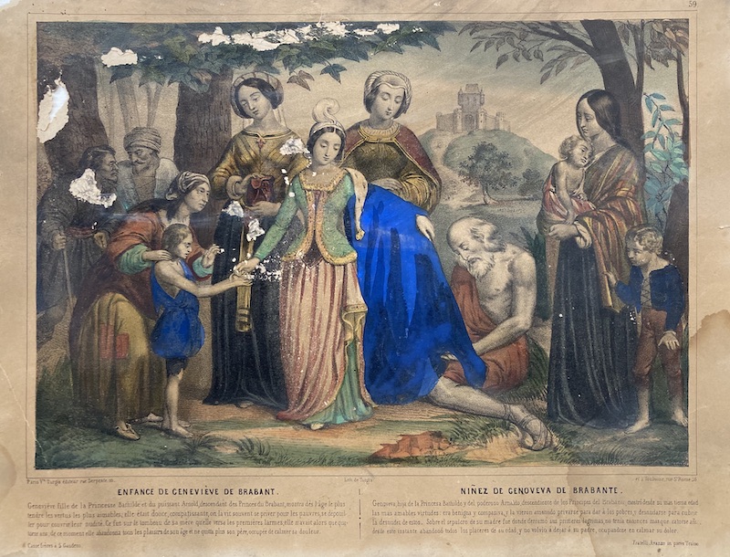 Enfance de Geneviene de Brabant / Niñez de Genoveva de Brabante