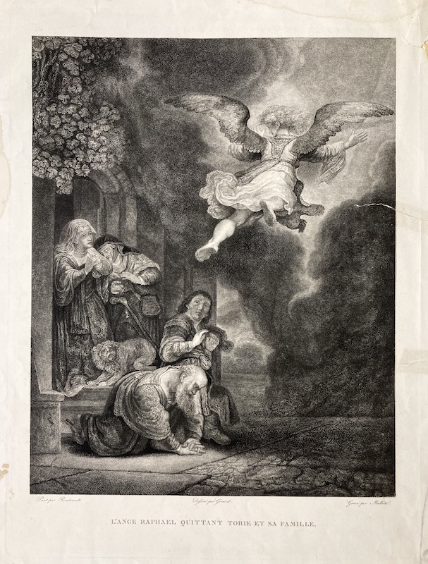 L' Ange Raphael quittant Tobbie et sa Famille / L' Archange Raphaël quittant la famille de Tobie