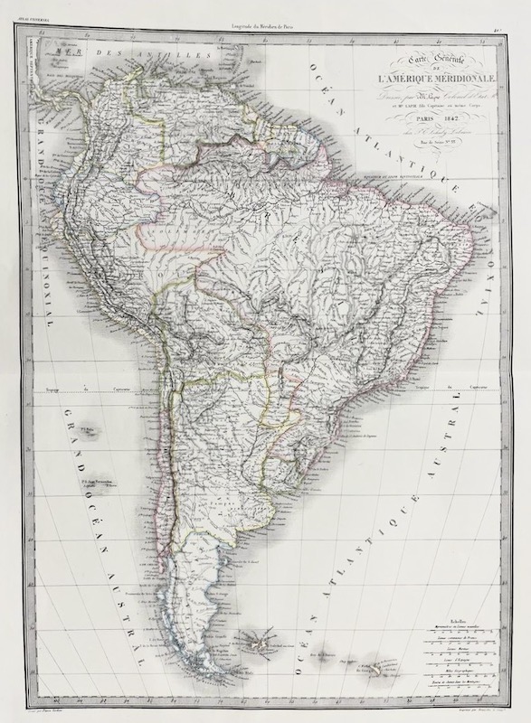 Carte Generale de l' Amerique Meridionale