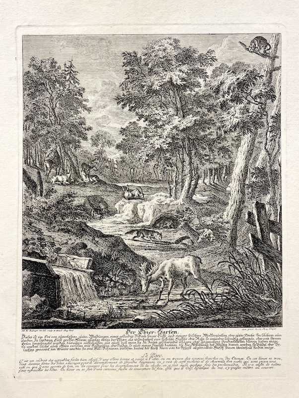 Der Thier-Garten ; Le Park [El Jardín de los Animales ; El Zoo]