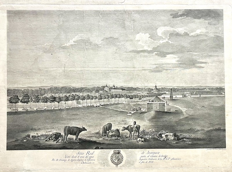 Sitio Real de Aranjuez Visto desde el Arca del agua junto al Camino de Ocaña