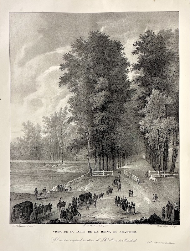 Vista de la Calle de la Reina en Aranjuez