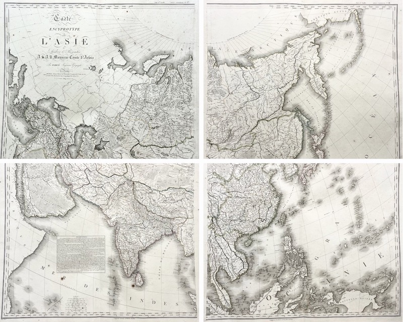 Carte Encyprotype de l' Asie [en 4 Hojas]