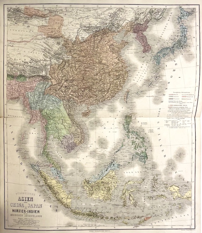 Das südöstliche Asien oder China, Japan, und Hinter-Indien mit dem Indischen Archipelagus [El Sudeste de Asia o China, Japón e Indochina con el Archipiélago Malayo]