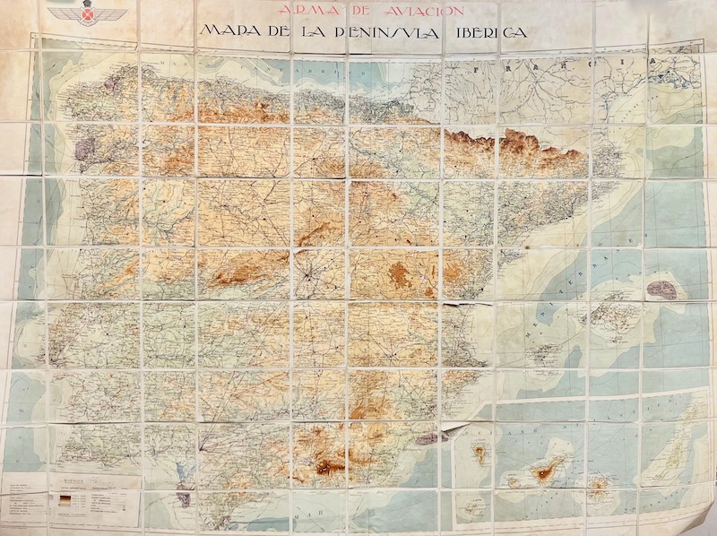 Arma de Aviación - Mapa de la Península Ibérica