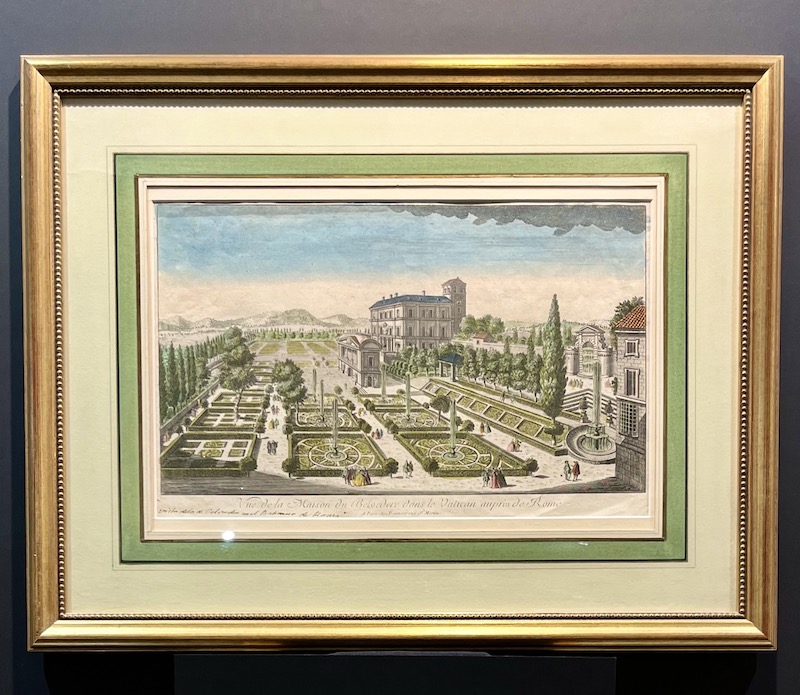 Vue de la Maison du Belvedere dans le Vatican aupres de Rome