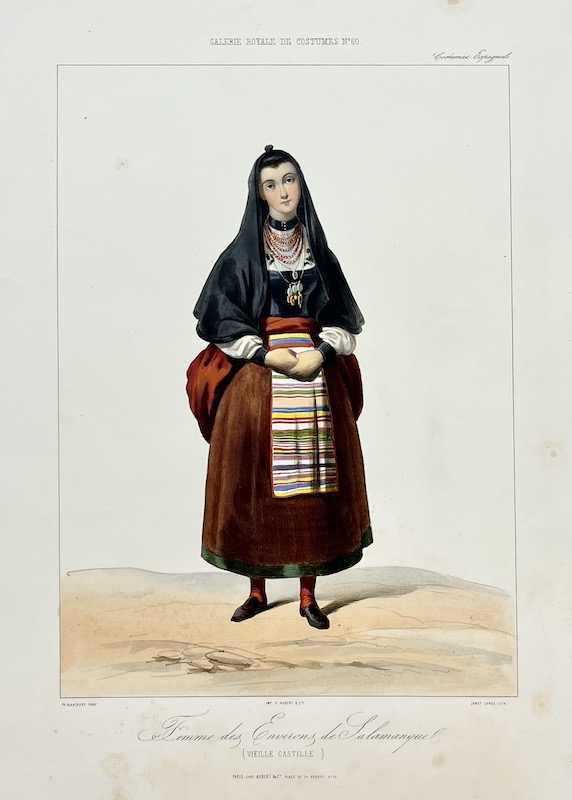 Galerie Royale de Costumes, Nº 60 - Femme des Environs de Salamanque (Vieille Castille)
