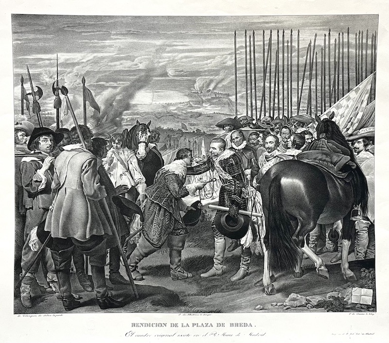 Rendición de la Plaza de Breda - El Cuadro Original existe en el R. Museo de Madrid