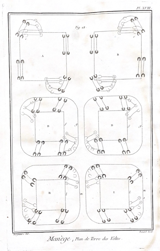 Picadero / Manège - Pl. XVIII Plan de Terre des Voltes