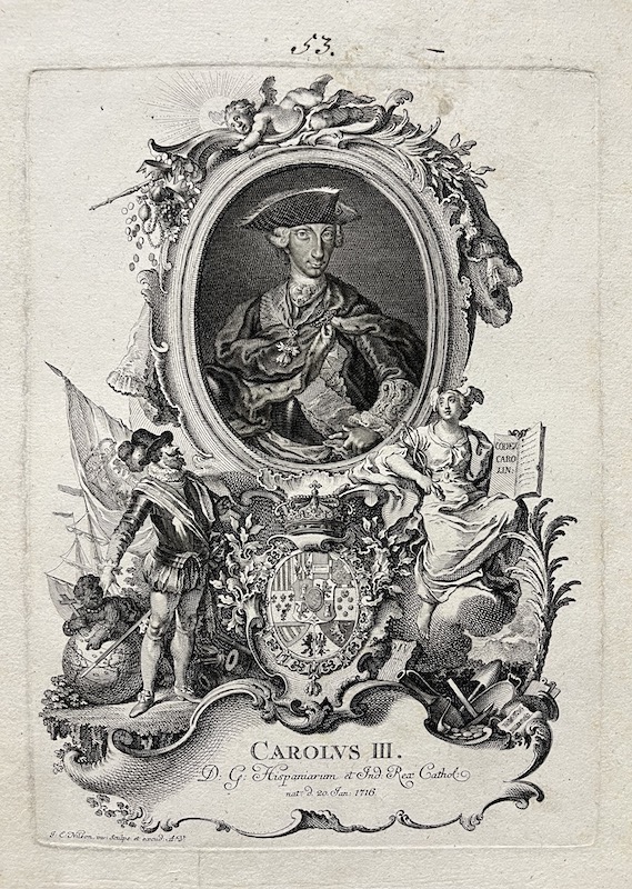 Carolus III - D. G. Hispaniarum et Ind. Rex Cathol.