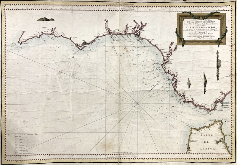 Carta Esférica de la Costa de España desde Cabo de Sn. Vicente hasta Punta de Europa