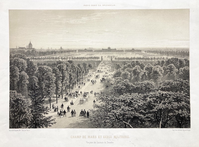 Paris dans sa Splendeur 23. Champ de Mars et Ecole Militaire (Vue prise des hauteurs da Trocadero)