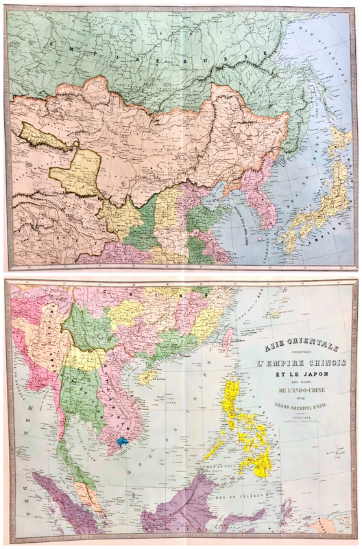 Asie Orientale compranant l' Empire Chinois et le Japon, les Etats de l' Indo-Chine at le Grand Archipel d'Asie / Asia oriental, comprende el Imperio chino y Japón, los Estados de Indochina y el Gran Archipiélago de Asia