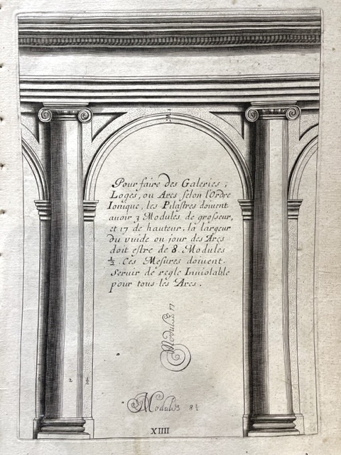 Regles des Cinq Ordres d' Architecture - VIIII [IX]