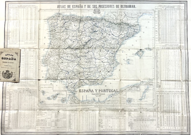 Atlas de España y de sus Posesiones de Ultramar - España y Portugal