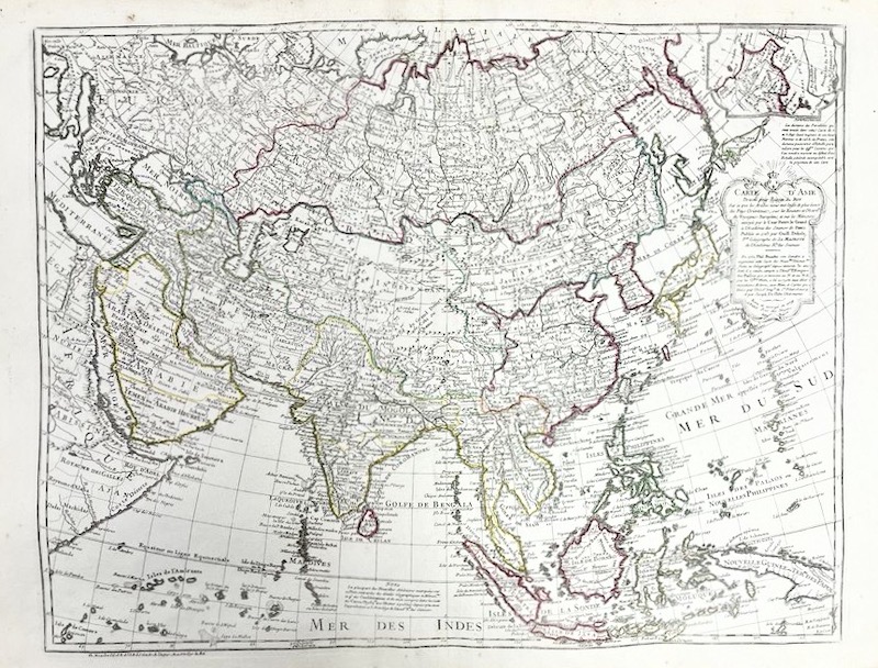 Carte d' ASIE Dressée pour l' Usage du Roy