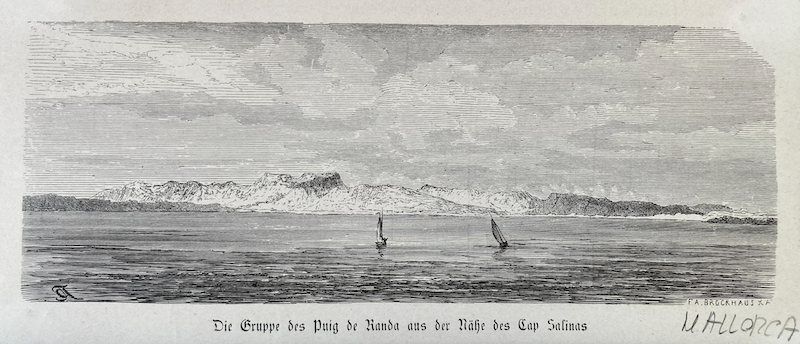 Die Balearen - Die Gruppe des Puig de Randa aus der Nähe des Cap Salinas (Mallorca)