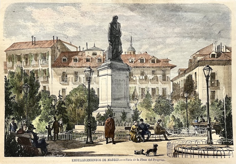 Embellecimientos de Madrid - Vista de la Plaza del Progreso