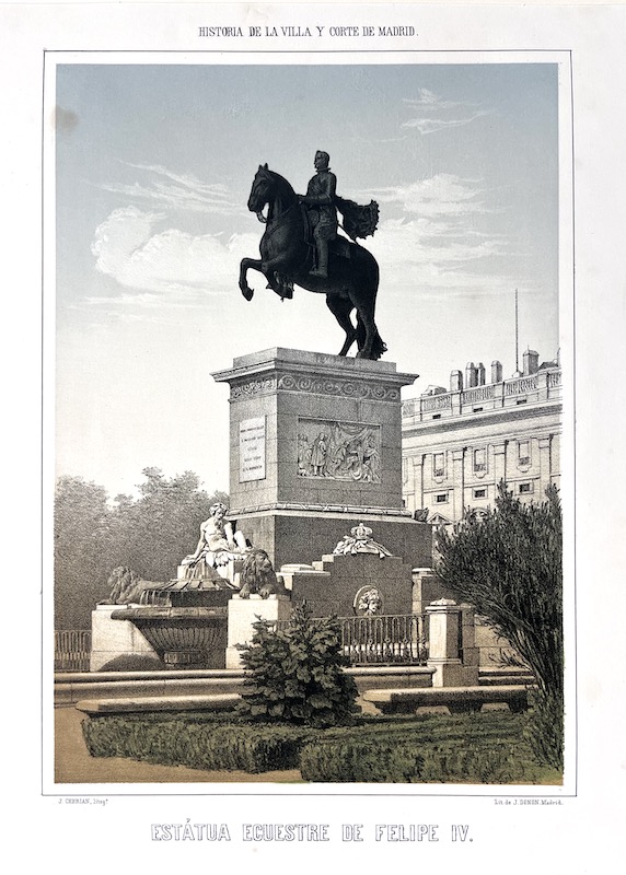 Historia de la Villa y Corte de Madrid - Estatua Ecuestre de Felipe IV