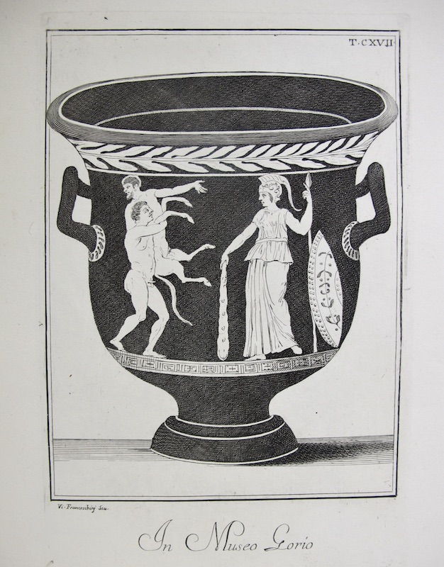 Diseño Etrusco, T. CXVII (Atenea, Hércules y Neso)