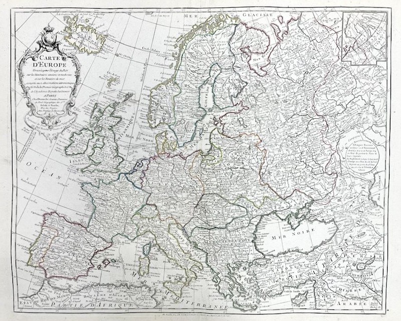 Carte d' EUROPE Dressée pour l' Usage du Roy