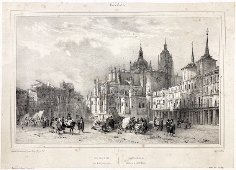Vieille Castille : Segovie, Place de la Constitution / Segovia, Plaza de la Constitución