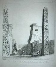 Entrace into the Temple at Luxor, the South Eastern divission of Thebes (Tebas)