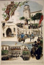 El viaje Regio, varios puntos de la ciudad visitados por sus Majestades