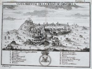 Vista oriental de la ciudad de Chinchilla