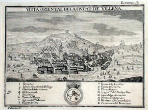Vista oriental de la ciudad de Villena