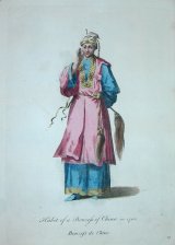 Habit of a Bonzefs of China in 1700. Bonzefs de Chine