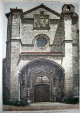 Avila, fachada del Convento de Santo Tomas, extramuros de la ciudad