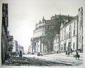 Avila, the Cathedral apse and the calle San Segundo.