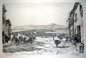 The roman bridge and the road to the west, Merida