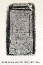 Inscripcion Romana cerca de Iviza  (Ibiza)