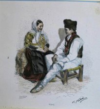 Vrijerij (Pareja con traje tipico)