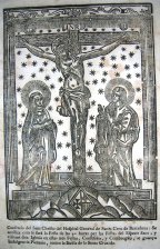 Confraria del Sant Christo del Hospital General de Santa Creu de Barcelona : Se notifica com fe fara la Festa de las 40 horas, per las Festas del Esperit Snt ; y vifitant dita Iglefia en eftas tres Festas...