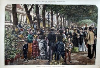 Barcelona, La Rambla de las flores