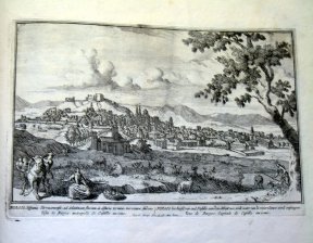 Vista de Burgos, metropolis de Castillo anciano