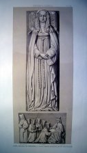 Doña Maria de Molina (la grande) y bajo relieve de su sepulcro