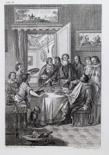 Grupo de Caballeros alrededor de una mesa