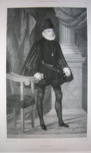 Felipe II. Copiado del cuadro que existe en la Biblioteca del Monasterio del Escorial