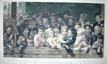 En un teatro "Guignol" : La Escena más interesante (Cuadro de Labrichon)
