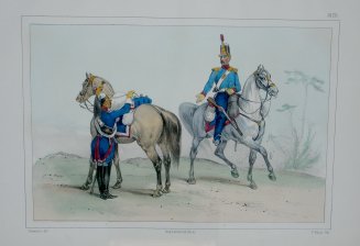 (Uniformes Caballeria española en 1828)