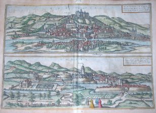 Marpurg. Martpurgum urbs Hassiae Metropolis...Cassel. Cassula communiter Cassel... (Marburg, Cassel)